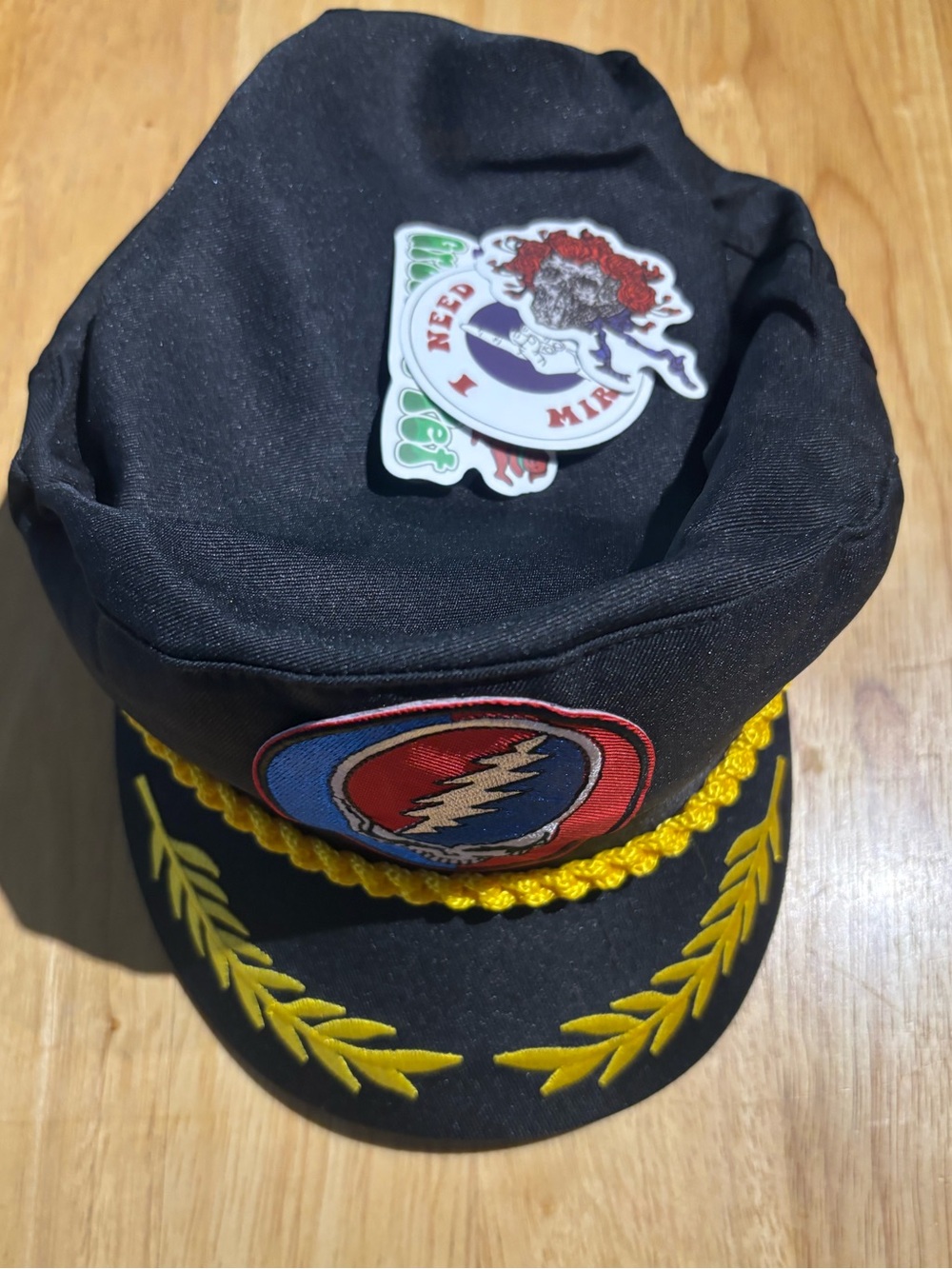 BESTOYARD YachtShip w/Vinyl bill Sailor Grateful Dead Stealie Captain Boat Hat